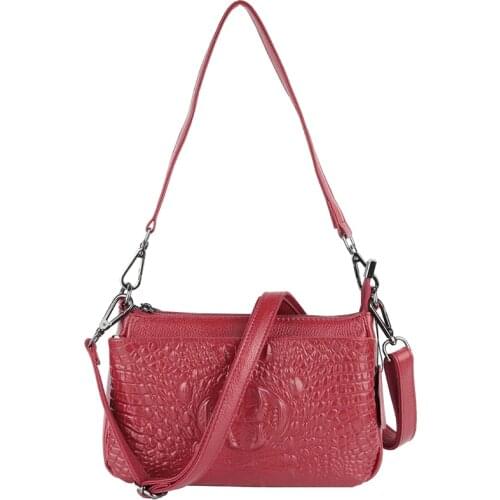 Fashion Crocodile Genuine Leather Luxury Ladies Handbags Women Bags Designer Woman Shoulder Bag Female Bolsas Feminina