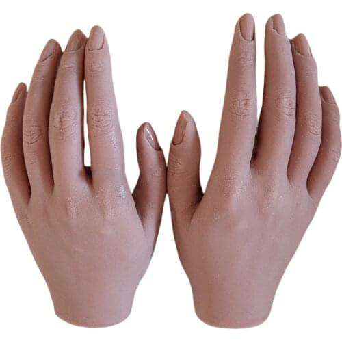 Soft Silicone Practice Hand Mannequin Model for Nail Art Or Training