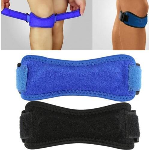1PC Adjustable Sport Kneepad Men Pressurized Elastic Knee Pads Support Fitness Gear Basketball Volleyball Running Brace Protecto
