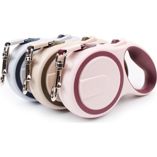 3M/5M Nylon Automatic Retractable Dog Leash Adjustable Pet Walking Training Extending Traction Rope Leash For Pet Dog