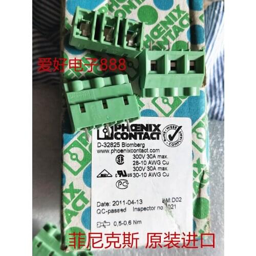 Original new 100% China import PCB terminal connector MKDS5/3-9.5 1714984 300V 30A 28-10AWG 30-10AWG 0.5-0.6nM