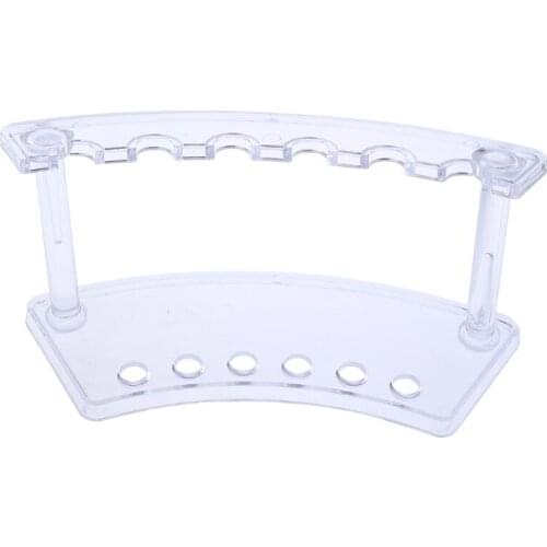 Plastic 6 Slot Pen Jewelry Display Holder Stand Display Rack High Quality P9YA