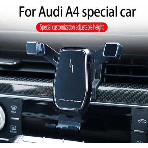 Suitable for Audi A4 2017-2020 special car special car phone holder adjustable ABS bracket