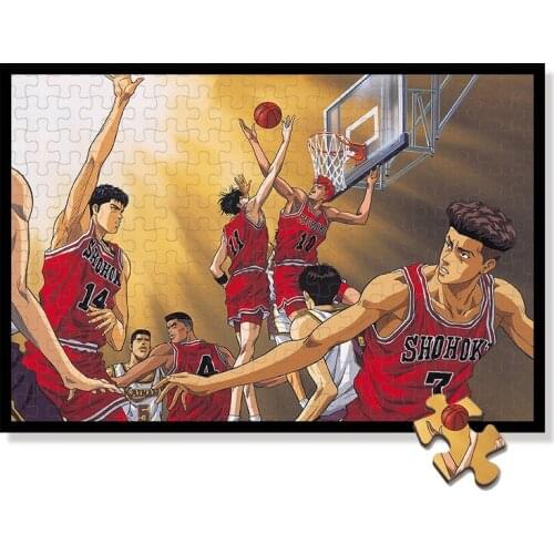 SLAM DUN puzzle 300 520 1000 pieces Akagi Takenori Akagi Haruko Hanamichi Sakuragi Rukawa Kaede wooden jigsaw puzzles toys
