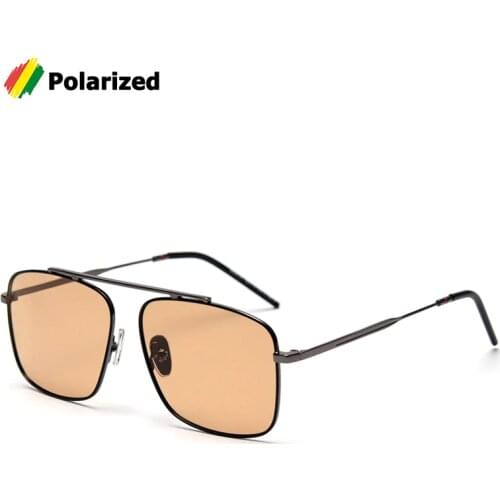 JackJad Fashion Vintage Square Metal Pilot Style Polarized Sunglasses Men Driving Brand Design Sun Glasses Oculos De Sol SK25121