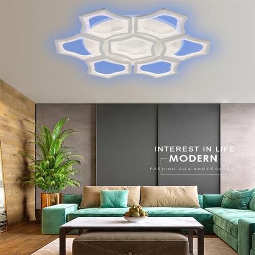 Modern Acrylic LED Bedroom Ceiling Lamp Living Room APP Lighting Lamp Kitchen Balcony Dimming Lighting Lamp