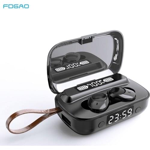 TWS for Bluetooth Earphones 2000mAh Charging Case LED Display Wireless Headphones Headsets Waterproof Earbuds with Microphones