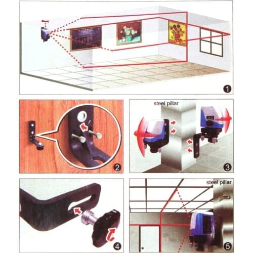 1/4 " Level Universal L-Bracket Super Strong Iron Magnet Adsorption Stand