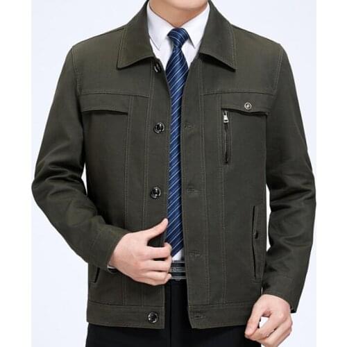 Middle-aged jacket men casual spring autumn clothes mens jackets and coats jaqueta masculina chaqueta hombre casaco B279