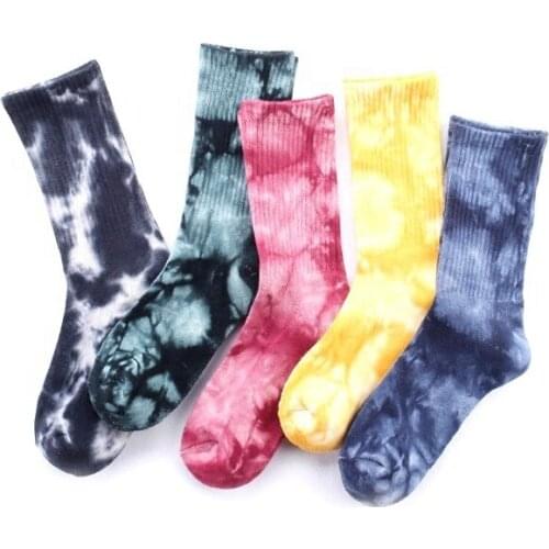 High Quality Custom Logo Men Terry Crew Socks Tie Dye, New Arrived Cushion Wholesale Tie Dye Socks