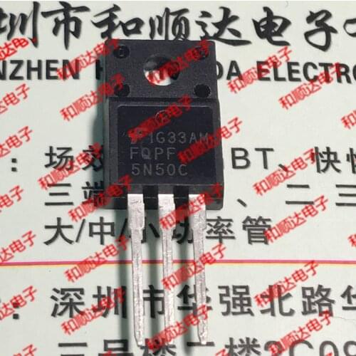 10pcs/lot FQPF5N50C New Spot TO-220F 500V 5A