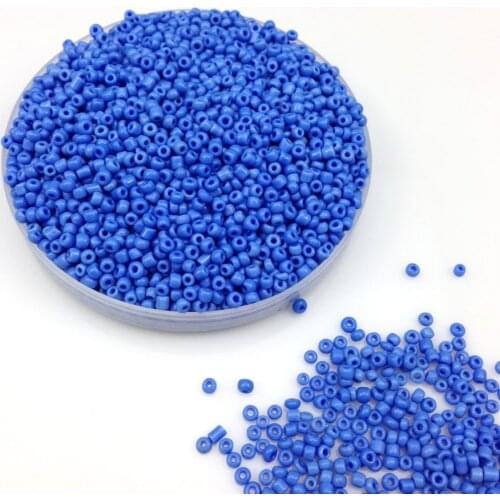 16g 1000pcs 2mm 12/0 Blue Neon Color Opaque Round Loose Spacer Beads Cezch Glass Seed Beads Handmade Jewelry DIY Garment Bead