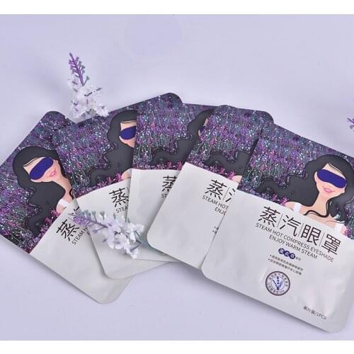 5pcs Lavender Steam Warm Eye Mask Dark Circle Eye Bags Eliminate Puffy Wrinkles Anti Aging Eyes Fine Line Sleeping Eye Mask