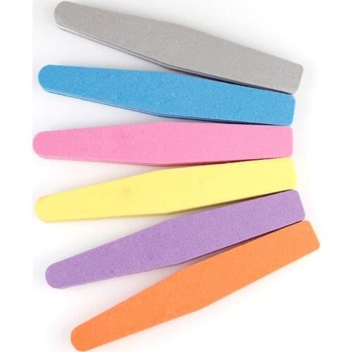 5Pcs/lot 17.8cm*3cm*1.3cm Scrub Nail Art Files Slim Sanding Set Nail Buffers Polish Gel Tools 100/180 Manicure Nail Files
