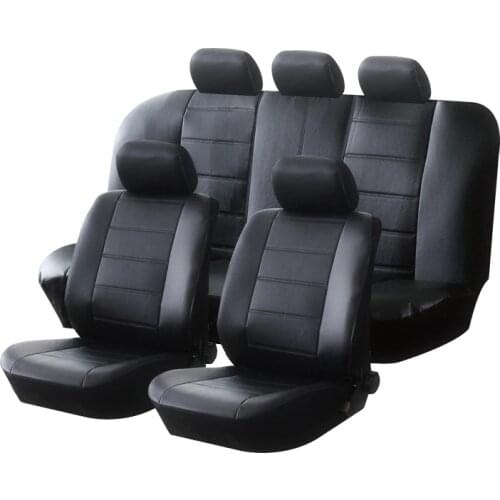 AUTOYOUTH PU Leather Car Seat Covers Universal Full Synthetic Set Full Seat Covers for Toyota Lada Renault Audi Peugeot VW