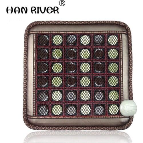 Economic and practical electric heating cushion warm jade germanium stone office chair cushion MATS heat 45*45cm