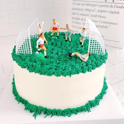 Soccer Football Cake Topper Father Boyfriend Children Birthday Cake Decoration