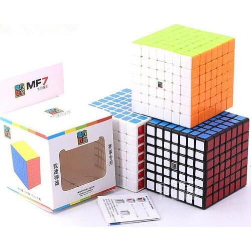 MoYu MF7S Cubing Classroom 7x7x7 Cube Magic Stickerless/Black Professional Challenge Speed Cube Puzzle Educational toys for kid