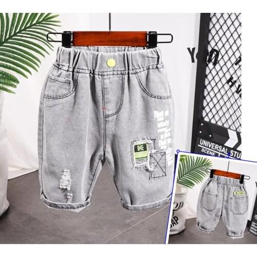 Summer clothes baby girls shorts denim shorts boys shorts girls holes shorts for children clothing infant tassle pants 2-9years