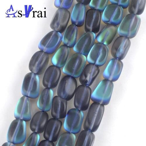 9*13mm Natural Grey Moonstone Dull Polish Matte Stone Irregular Beads Spacer Loose Beads For Jewelry Making Diy Bracelets 15"