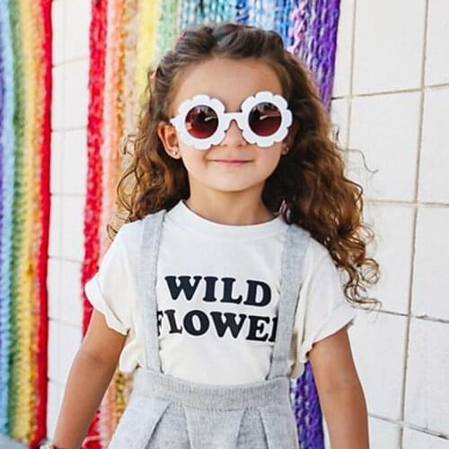 New Cute Sunflower Sunglasses For Children Personalized Baby Anti-ultraviolet Eyewear