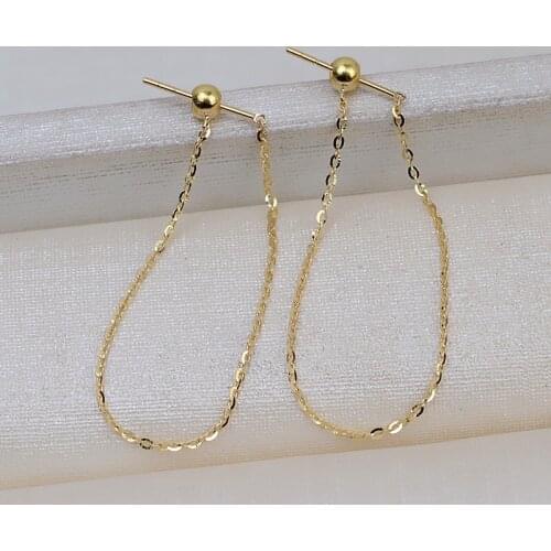 Genuine 18K Yellow Gold Ring Findings and Component AU750 Jewelry Adjustable Ring Women Nice Gift