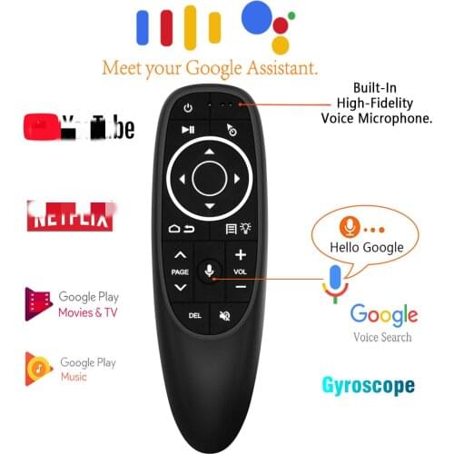 G10 G10S Pro Voice Remote Control 2.4G Wireless Air Mouse Gyroscope IR Learning for Android Tv Box