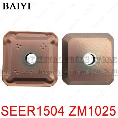 SEER1504 ZM1025 SEER 1504 Carbide milling Inserts cutter lathe Machining Center Milling Turning Tools hard alloy milling blades