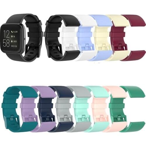 Replacement Watch Band For Fitbit Versa/Versa Lite/Versa 2 Soft Silicone Watch Strap Bracelet Fit bit Versa Accessories