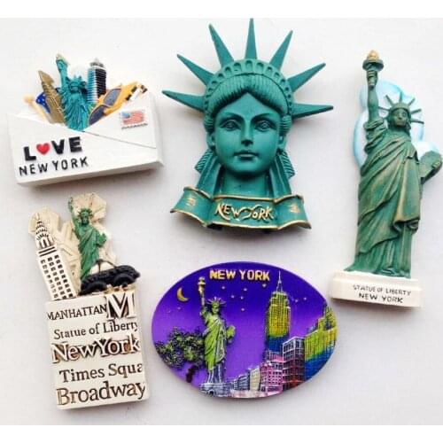Statue Of Liberty New York USA Tourism Souvenir 3D Fridge Magnets Creative Home Decortion Refrigerator Magnetic Stickers Gift