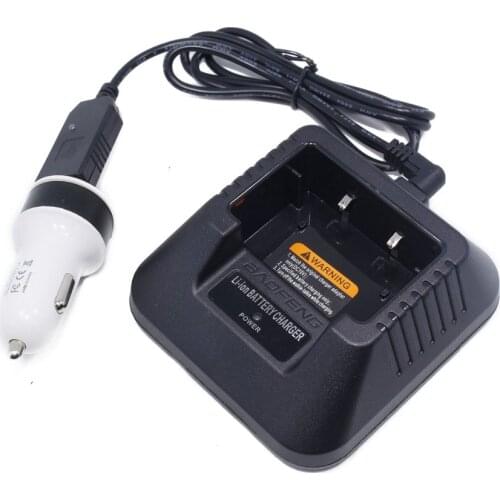 BaoFeng USB Cable Battery Charger With Indicator Light + Car Cigarette Lighter USB for Baofeng UV-5R Series Two Way Radios