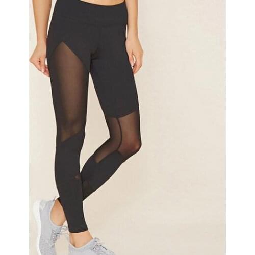 1pcs/lot Women Leggings Fitness ankle pants Athletic Leggings lady patchwork legging