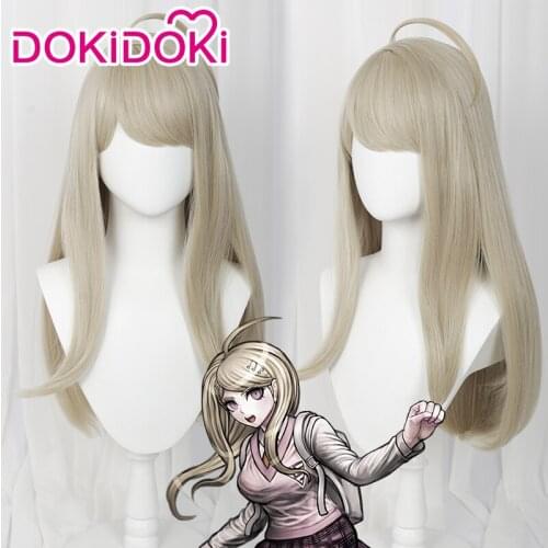 DokiDoki Game Danganronpa Cosplay Kaede Akamatsu Wig Women Halloween Danganronpa V3: Killing Harmony Cosplay Kaede Akamatsu Wig