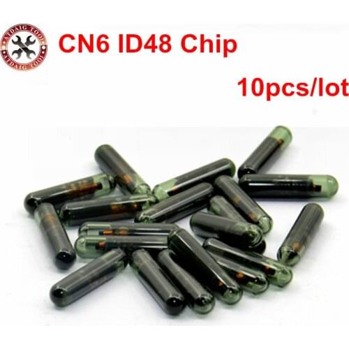 10PCS Free Shipping CN6 Chip CN6 Use ON CN900/ND900 MINI CN6 ID48 Car Transponder Glass Blank Cloner Chip