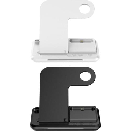 Wireless Charger 4 In1 15W Fast Charger Station,for Apple Watch +iPhone+Apple Pencil for Mobile Phone