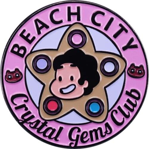Steven Universe gems lapel pin novelty cartoon accessory