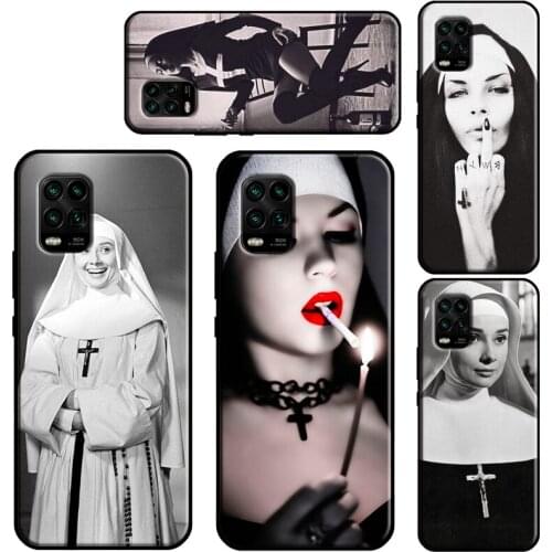Sister Nun Case For POCO X3 Pro M3 F2 F3 Back Cover For Xiaomi Mi 11 Ultra Note 10 Lite Mi 9T 10T Pro