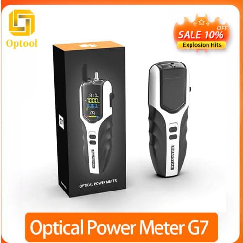 Rechargeable battery optical power meter G7 Color LCD Screen fiber optic power meter with flash light OPM NEW High