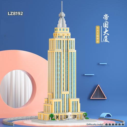 3819pcs New York Empire State Building 3D Model Building Blocks DIY City Landmark Building Assembled Bricks Childrens Toy Gift