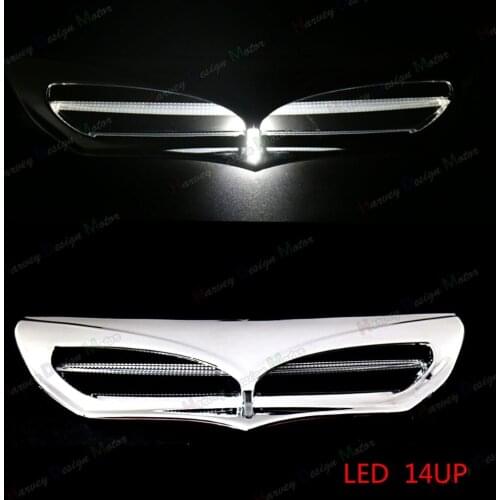 LED Fairing Scoop Intake Trim Accent For Harley Touring Street Glide Electra Glide 14 15 16 17