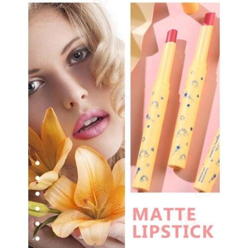 Matte lipstick pen velvet matte lipstick pen cover box easy to carry and durable waterproof multi-color lip gloss set
