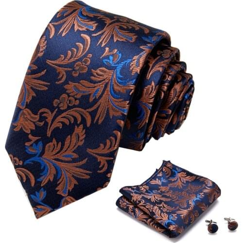 Men Luxury Gold Paisley Silk Ascot Tie Set Men Wedding Party Cravat Ties Handkerchief Cufflinks Necktie Floral Sets