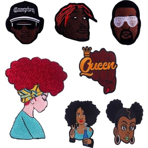 Sexy Girl Patch Termoadesive Iron on T-shirt Applique Cool Handsome Patches For Clothing Fusible Sewing Accessories Patches DIY