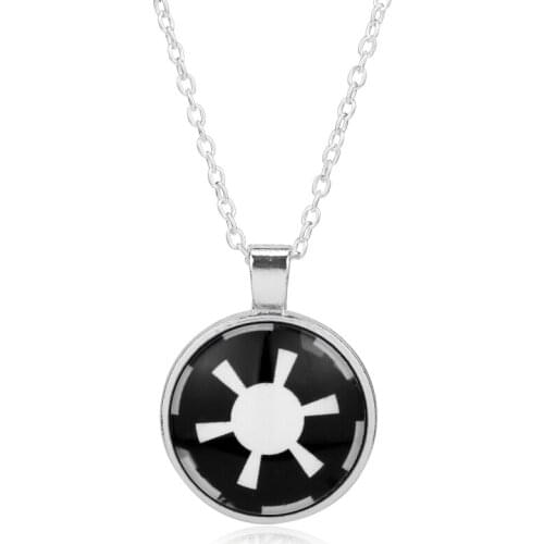 Dongsheng Necklace Galactic empire Round Pendant necklaces Charm black white Necklace Chain men Jewelry women gift-30