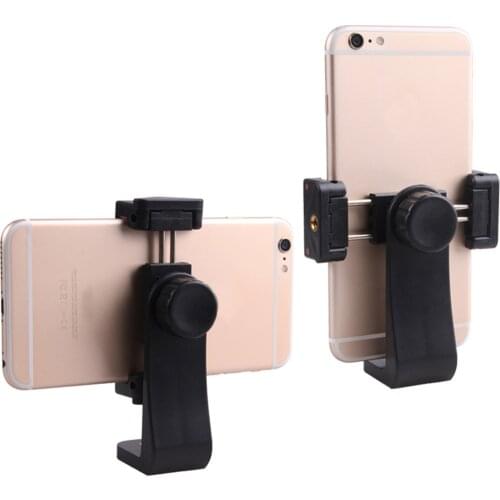 360 Degree Rotation Mount Holder for Mobile Phones Clamp Clip with 1/4inch Screw for Monopod Selfie Stick Tripods
