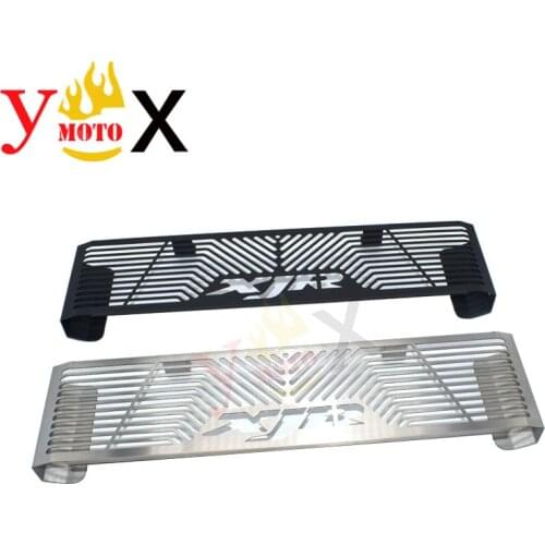 Silver/Black Motorcycle Grille Radiator Cover Guard Protector Coolant System Net For YAMAHA XJR1300 XJR 1300 1998-2008 1999 2000