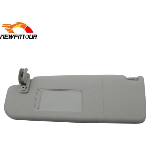 1Pc Left Right Grey Auto Interior Sunvisor Windscreen Sunshield Sun Visor With Mirror for Skoda Octavia Fabia Superb 08-14