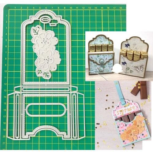 Reunion Gift Box Combination Metal Cutting Dies Mould Blade Stencil Scrapbooking Photo Album Card Paper Embossing Craft DIY