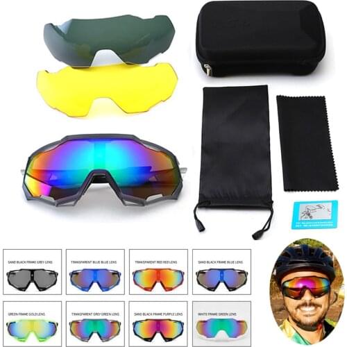 Bicycle Goggles Polarizing Riding Cycling Sun Glasses Sports Eyewear Sunglass Lenses Mtb Protective Eyeglasses Colored Glasses