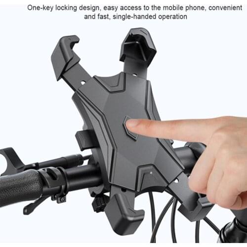 Bicycle Phone Holder Bike Motorcycle Handlebar Mount Stand Cycling Mobile Phone Rearview Mirror Support Rack MTB GPS Holder